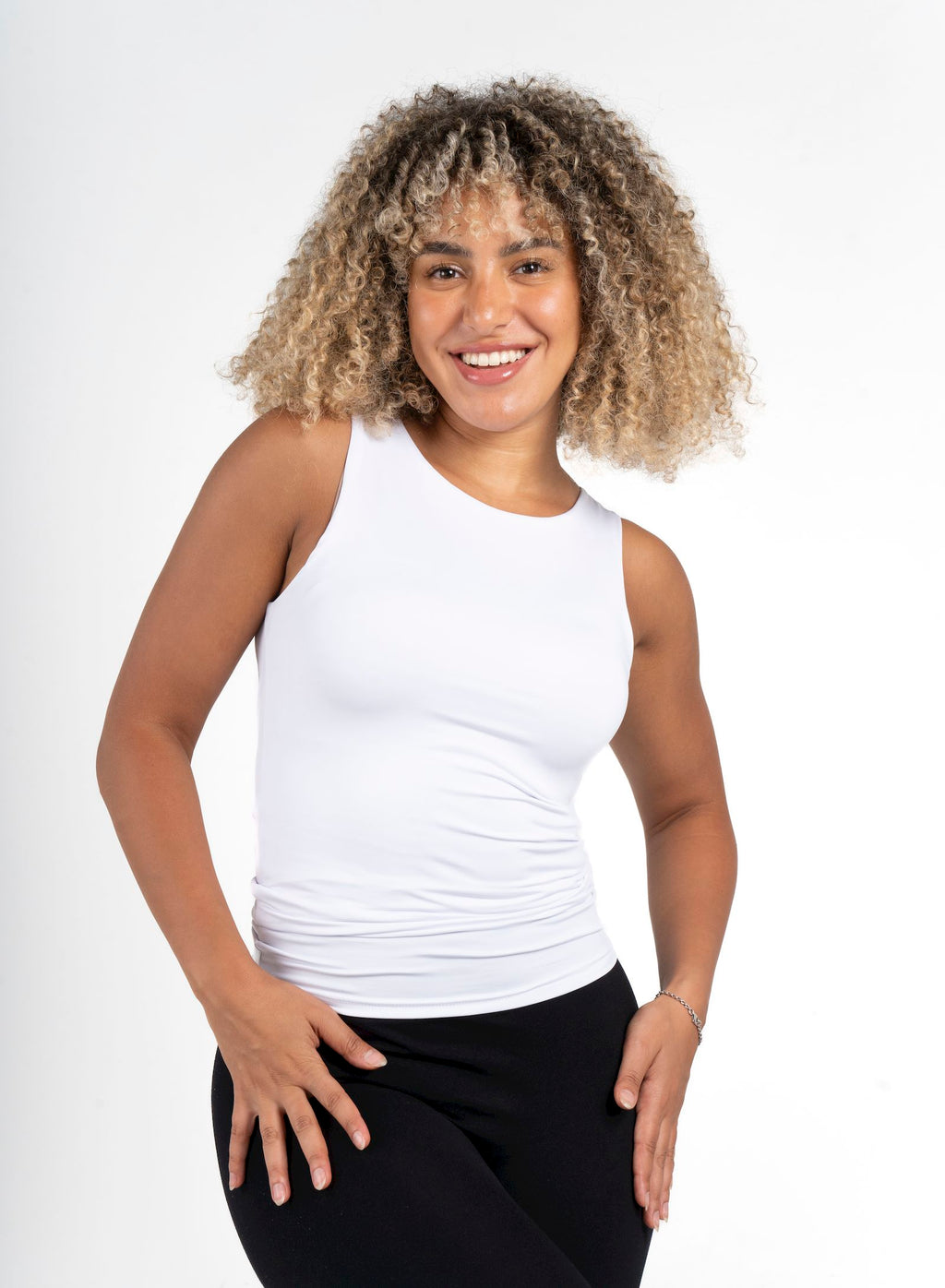 Basic Sleeveless Top - White