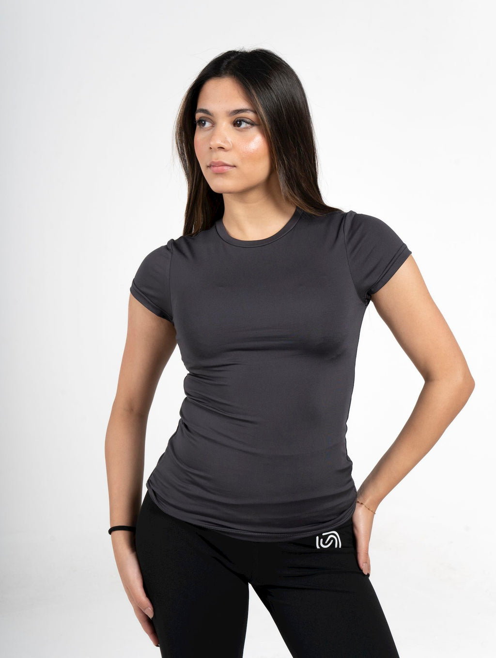 Basic short sleeve top - Dark Grey
