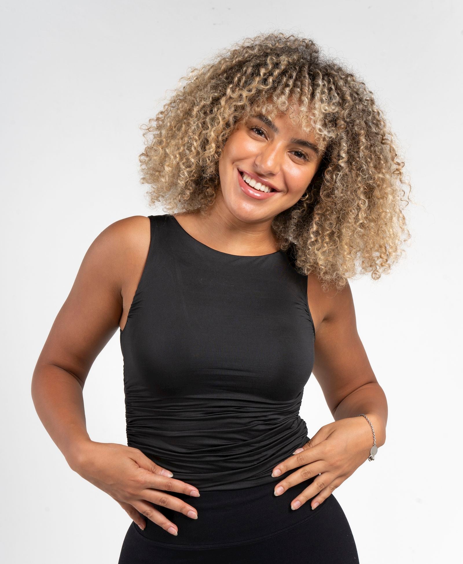 Cinched Sleeveless Top