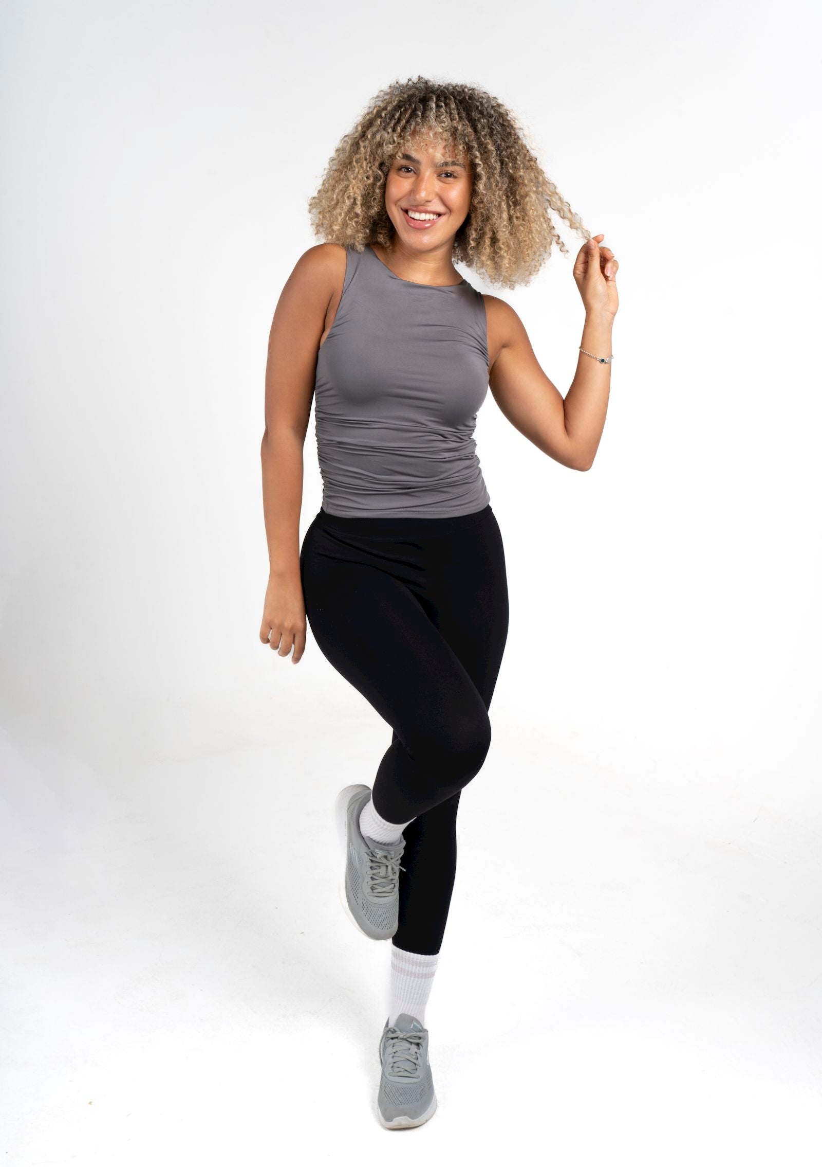 Cinched Sleeveless Top