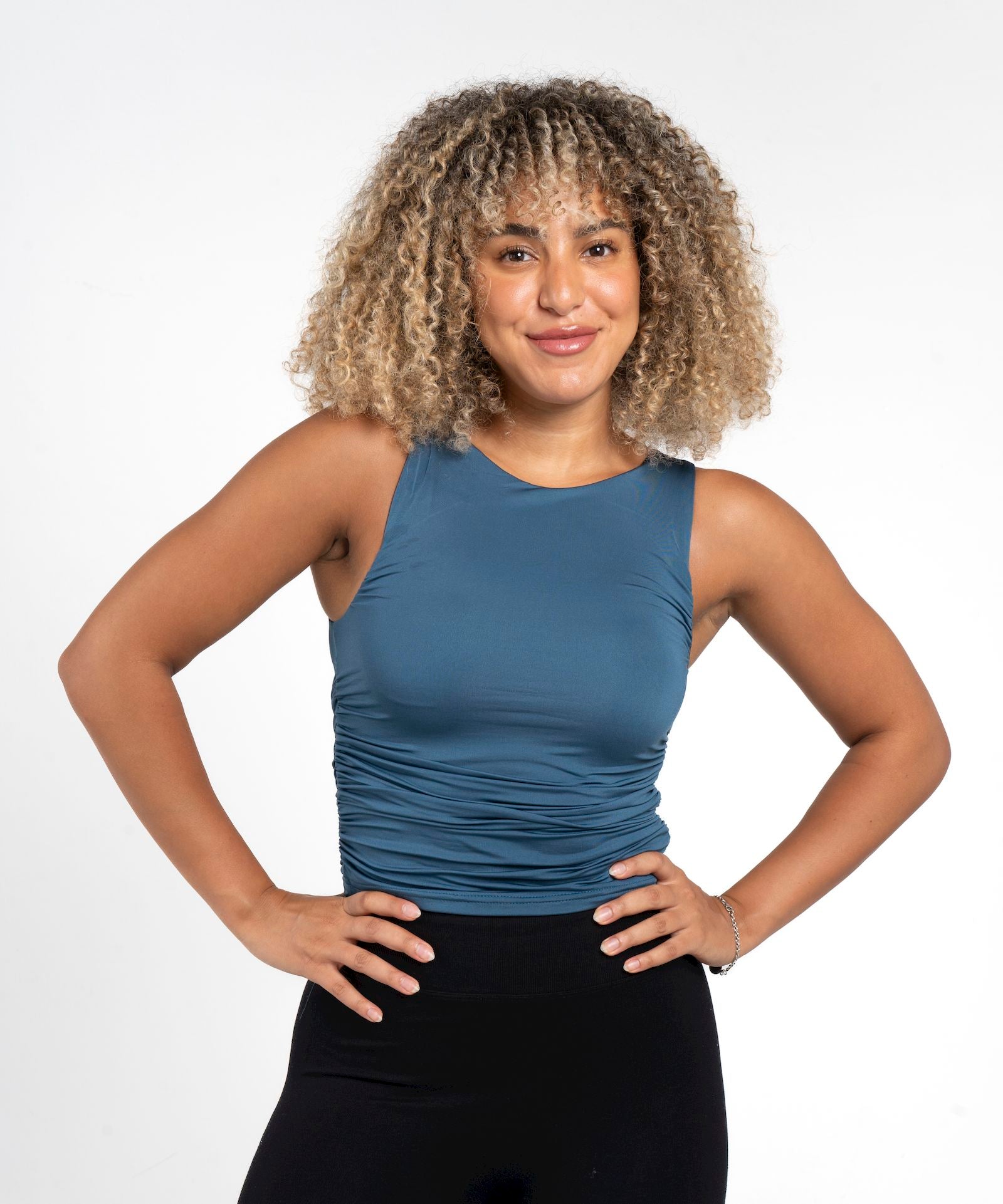 Cinched Sleeveless Top