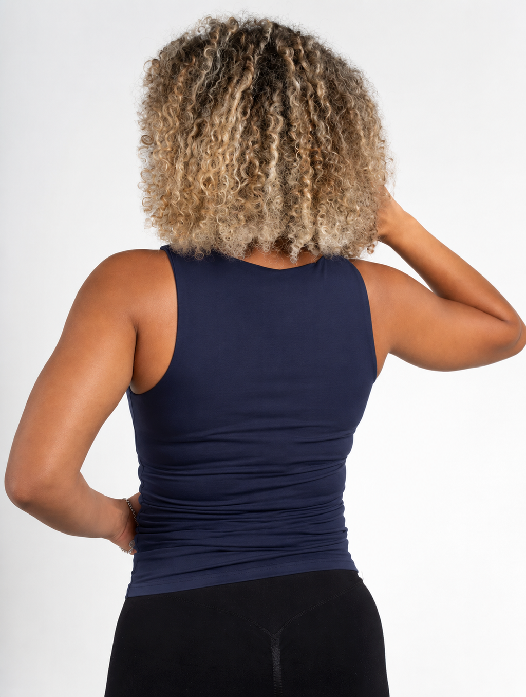 Basic Sleeveless Top - Navy