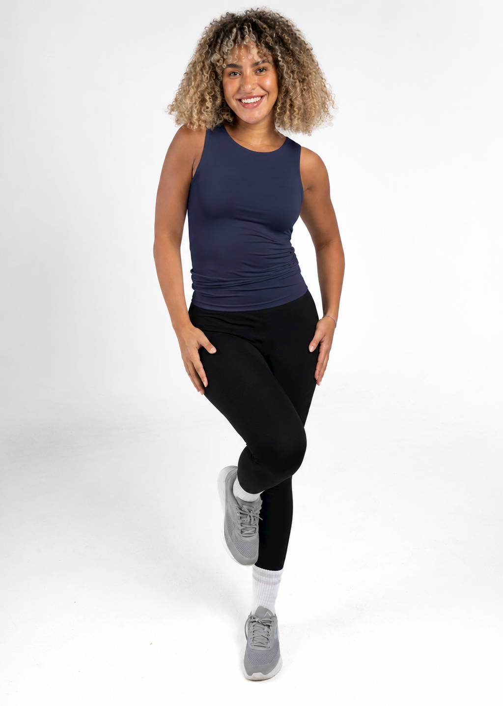 Basic Sleeveless Top - Navy