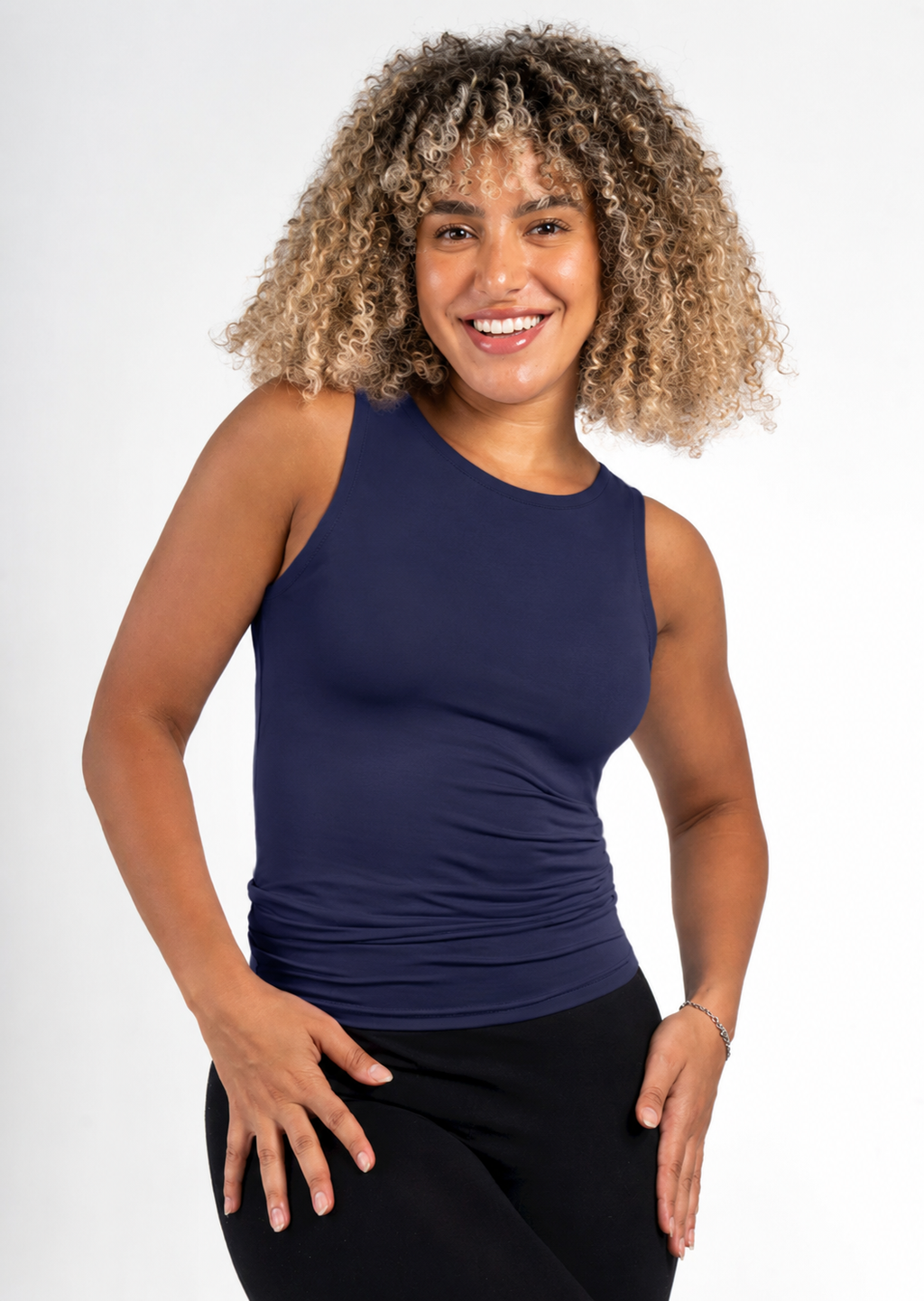 Basic Sleeveless Top - Navy