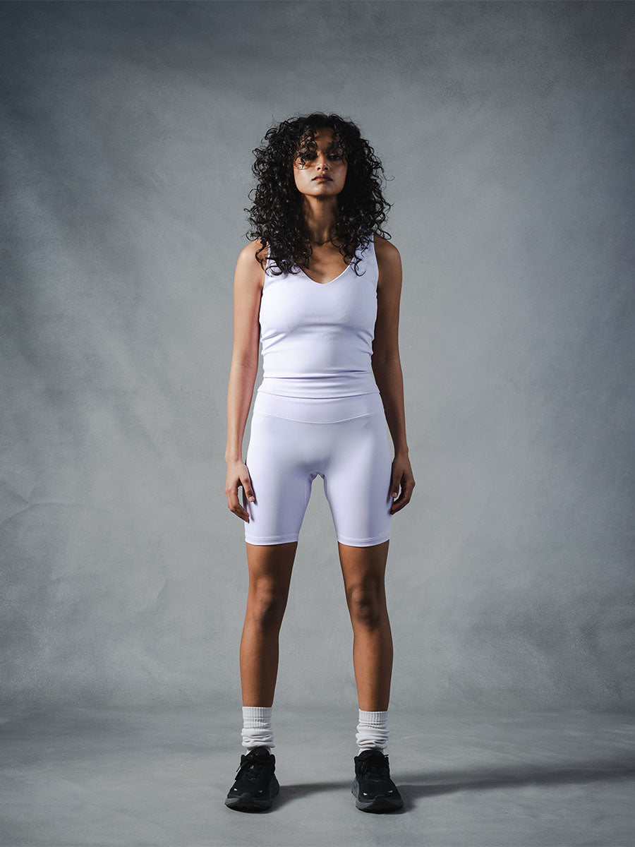 Compression Seamless Biker Shorts - Lilac