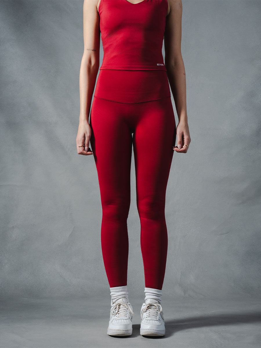 Compression Seamless Leggings - Red