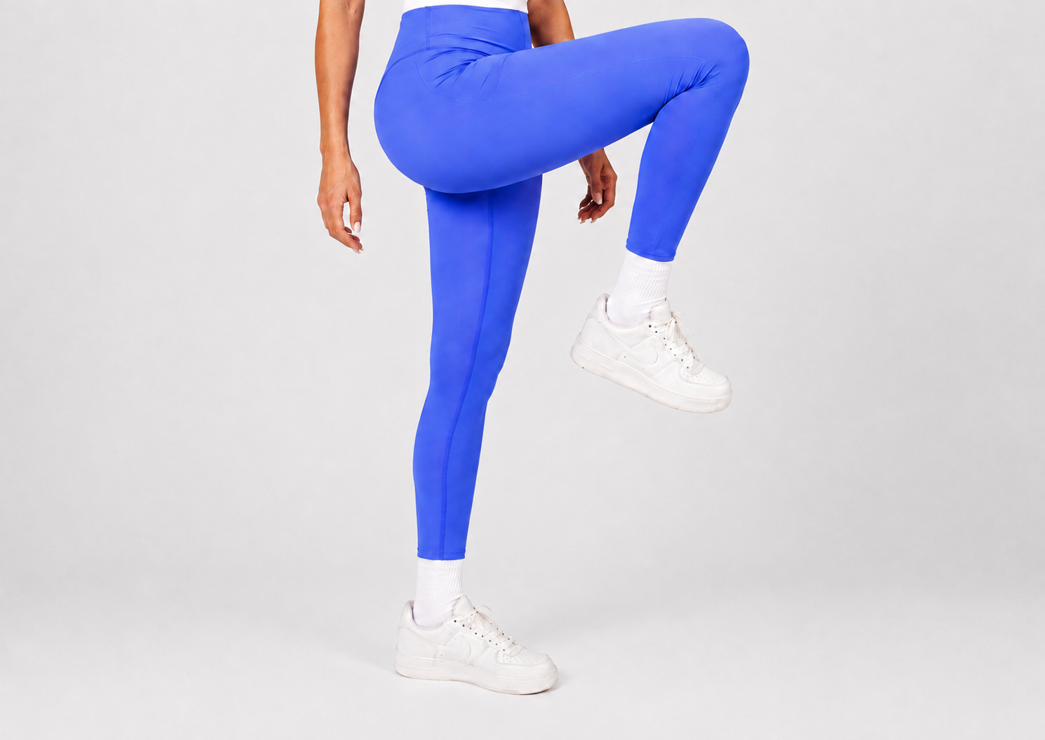 Essential Mid Rise Leggings - Purple