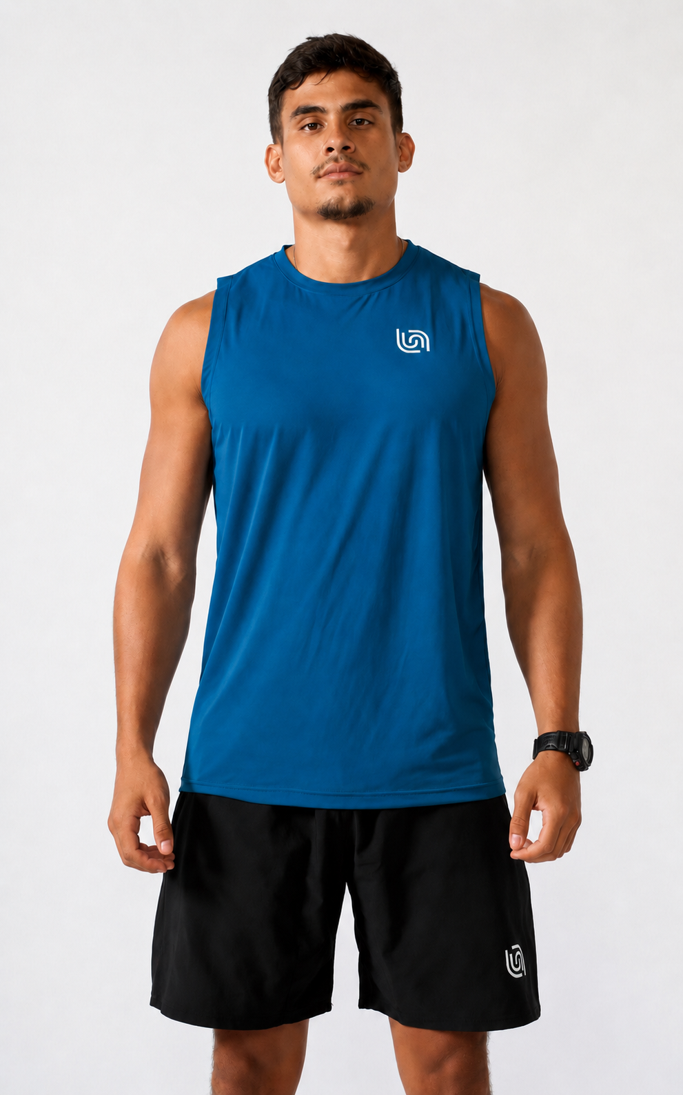 Essential Sleeveless Top - Steel Blue