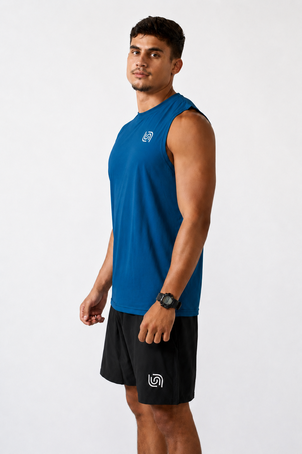 Essential Sleeveless Top - Steel Blue