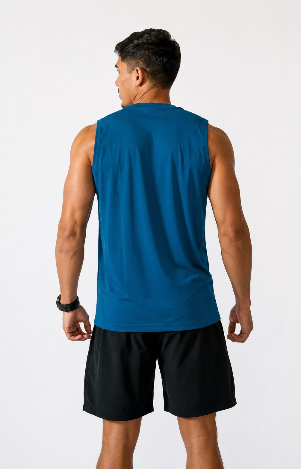 Essential Sleeveless Top - Steel Blue