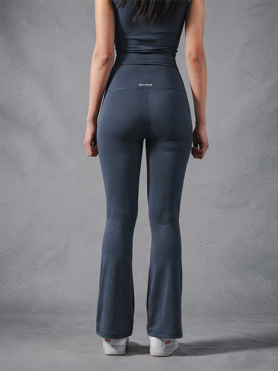 Compression Seamless Flare Pants - Grey