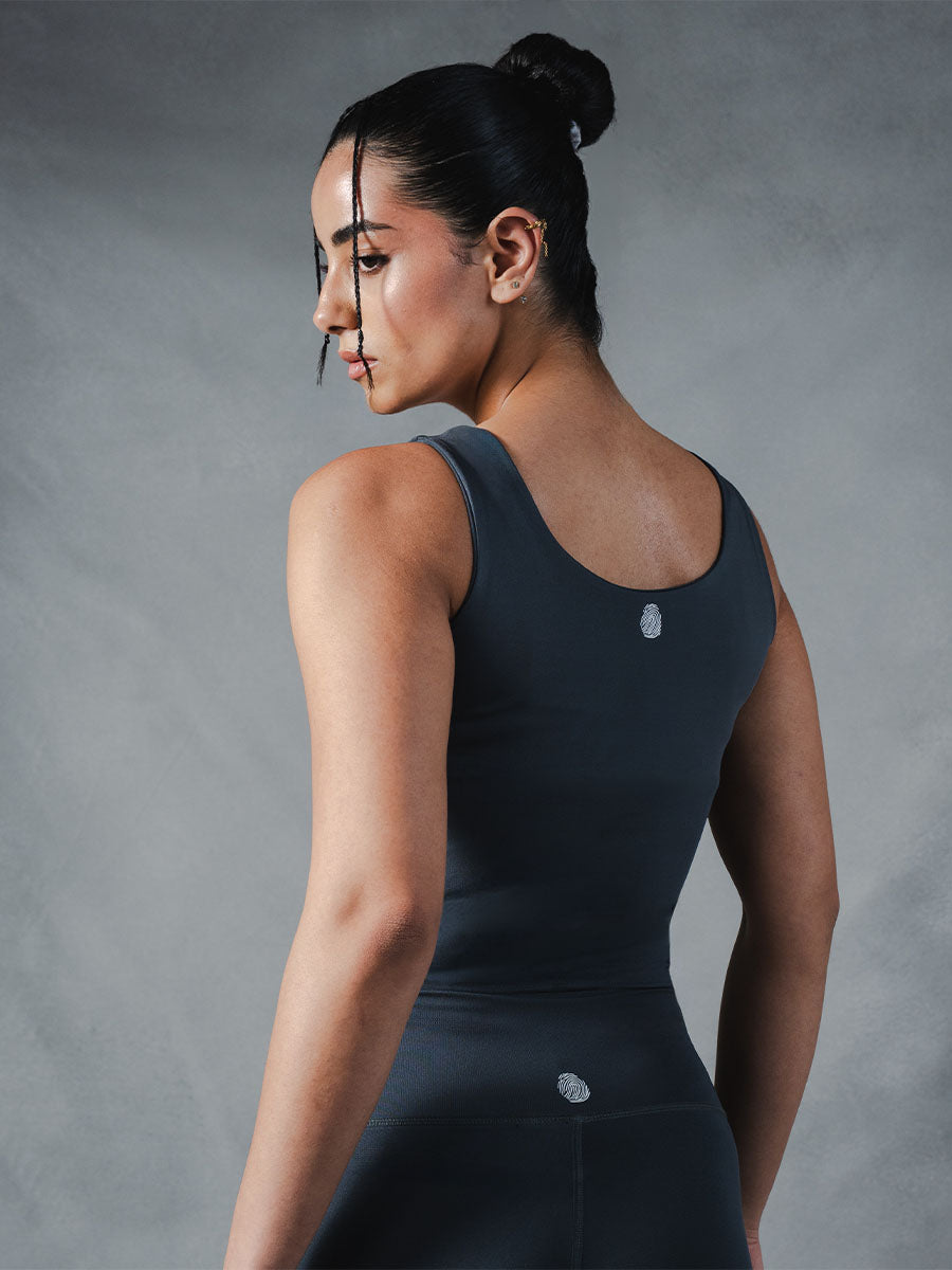 Compression Sleeveless Top - Grey