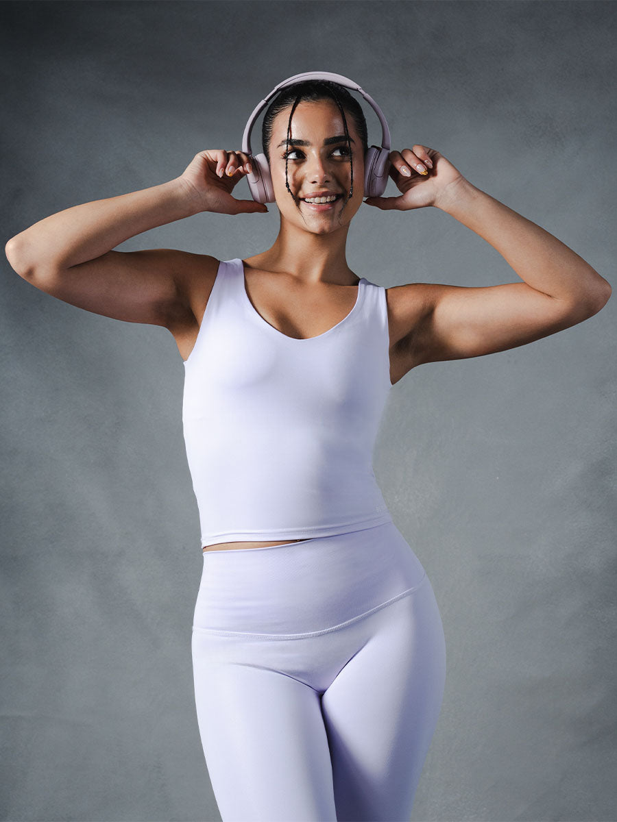 Compression Sleeveless Top - Lilac