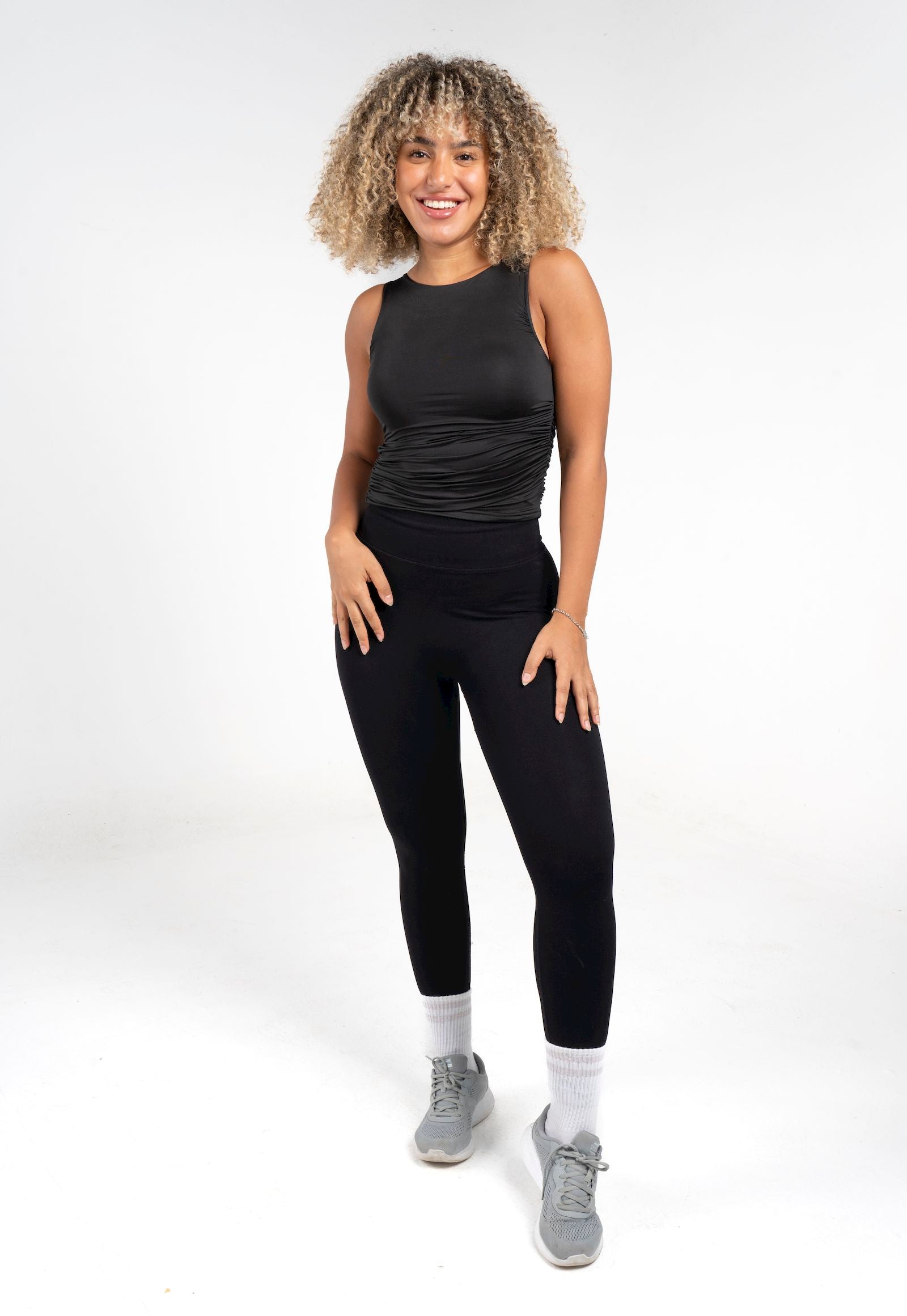 Cinched Sleeveless Top