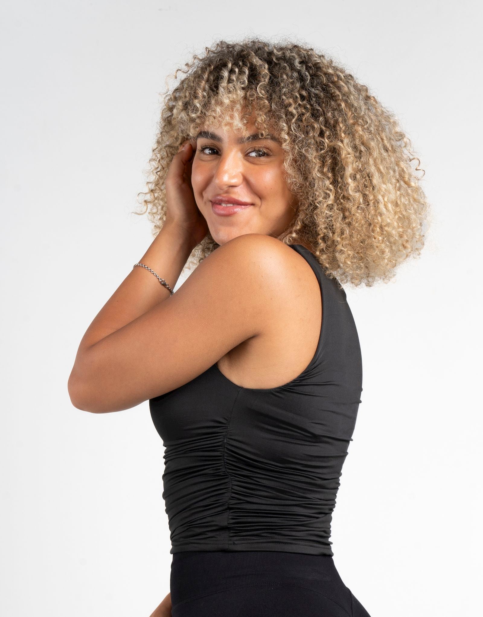 Cinched Sleeveless Top