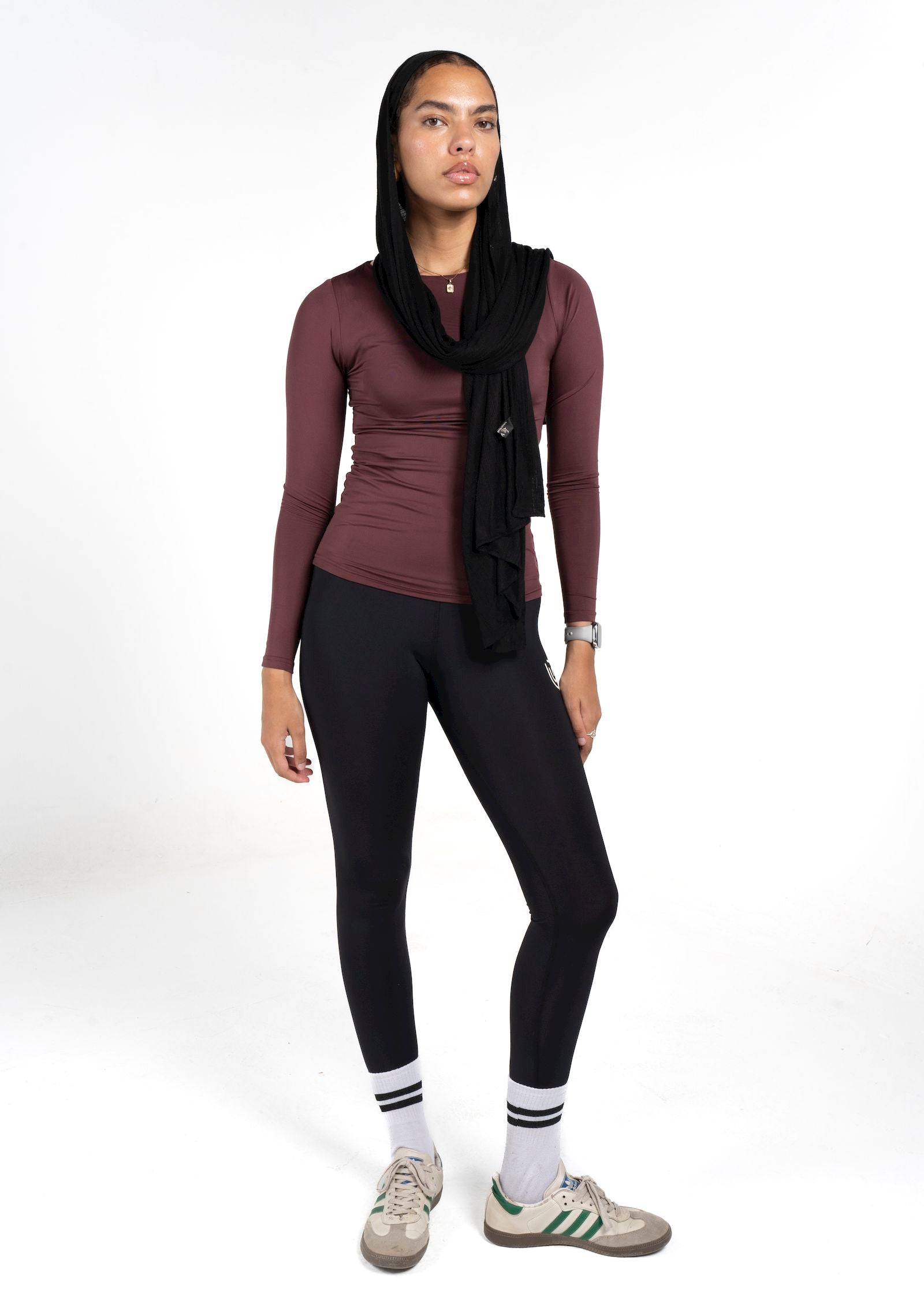 Boat Neck Long Sleeve Top