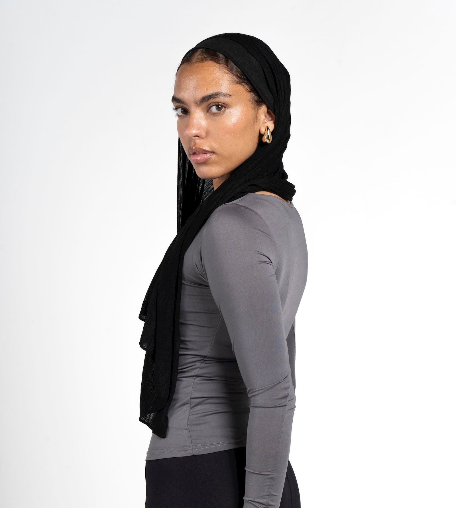 Boat Neck Long Sleeve Top