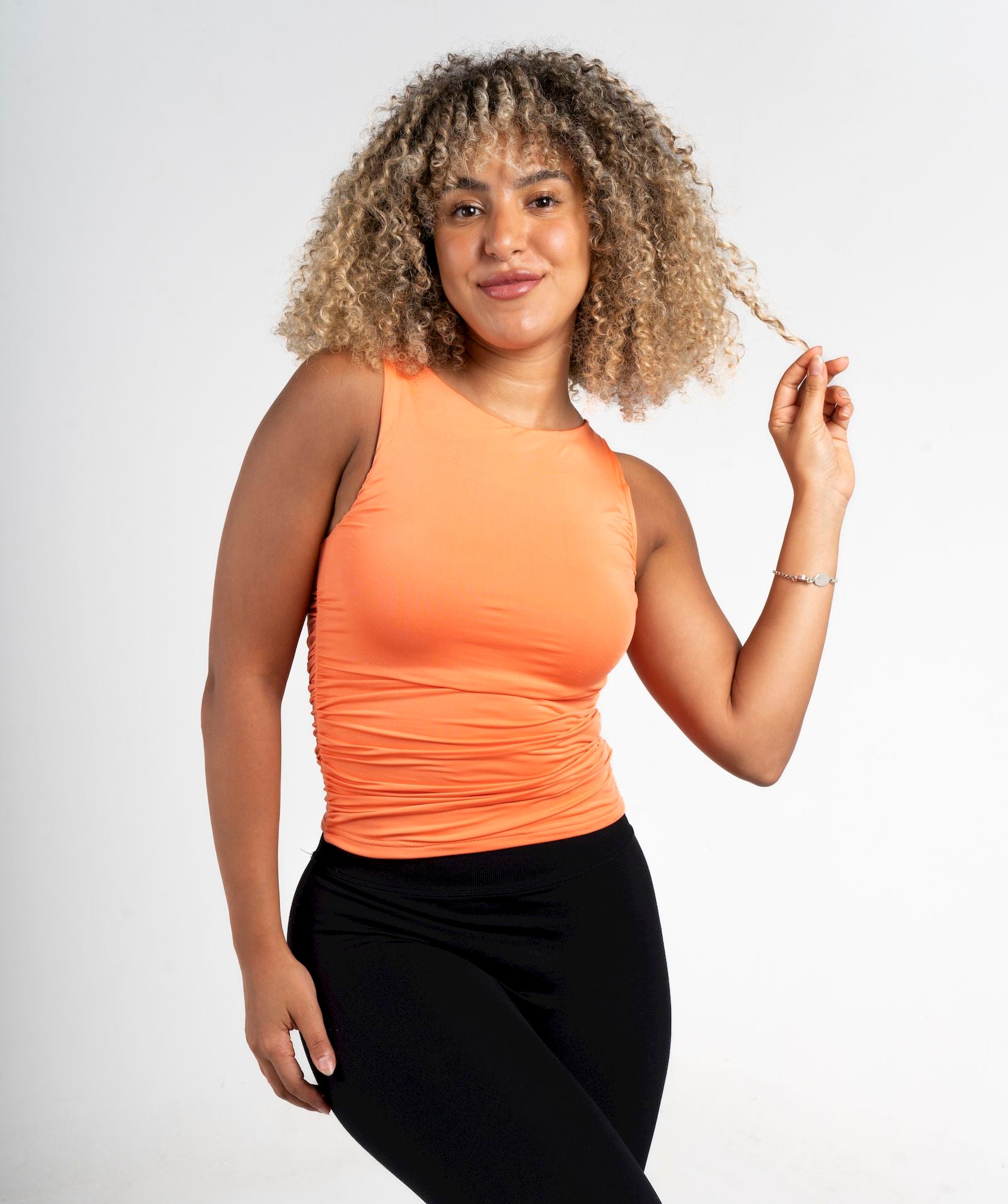 Cinched Sleeveless Top