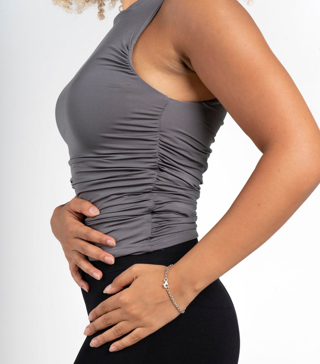 Cinched Sleeveless Top