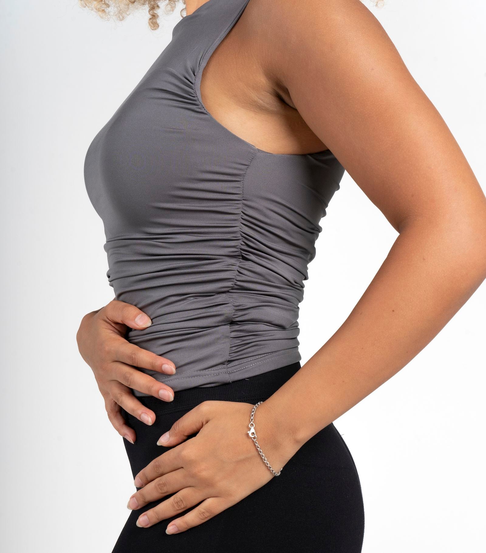 Cinched Sleeveless Top