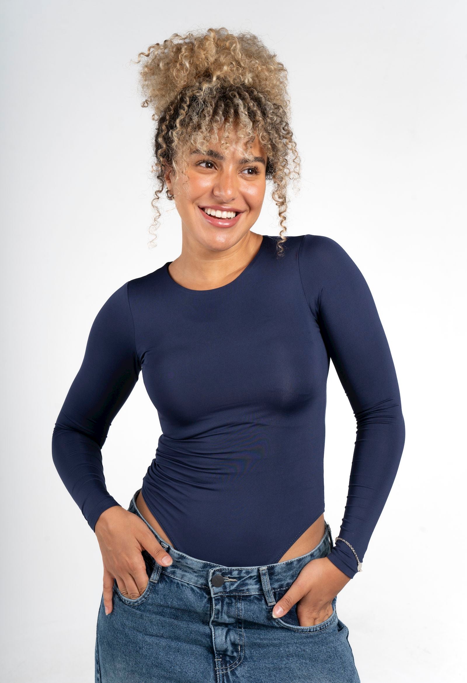 Boat Neck Long Sleeve Bodysuit