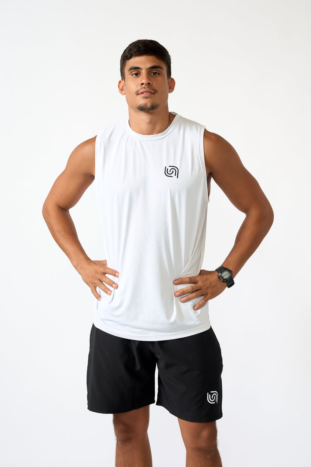 Essential Sleeveless Top - White