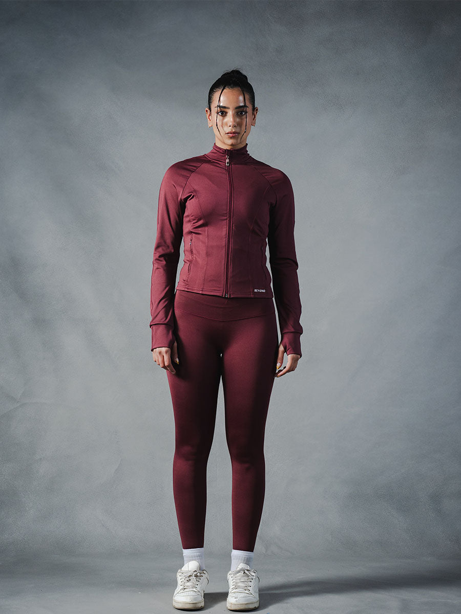 Compression Jacket - Burgundy